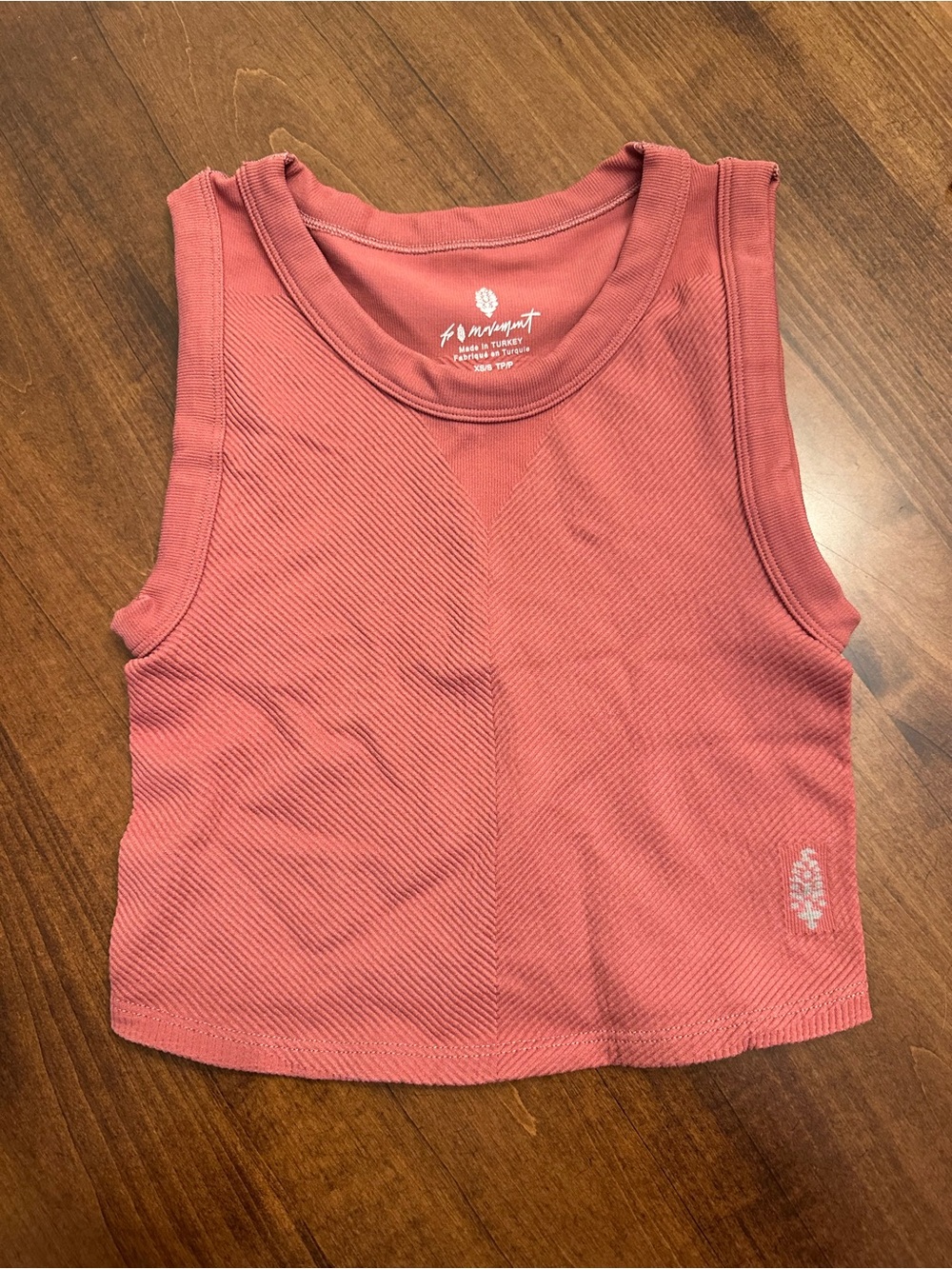 FP Movement by Free People Ribbed Crop Tank - Dusty Rose